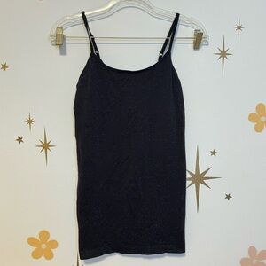 Apt. 9 Sparkly Black Tank Top